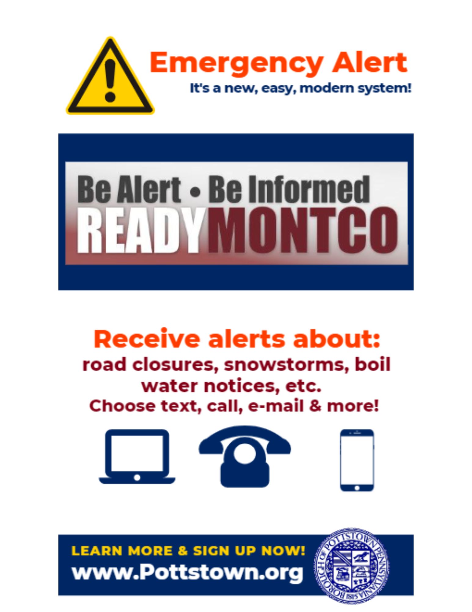 New Emergency Alert System in Pottstown