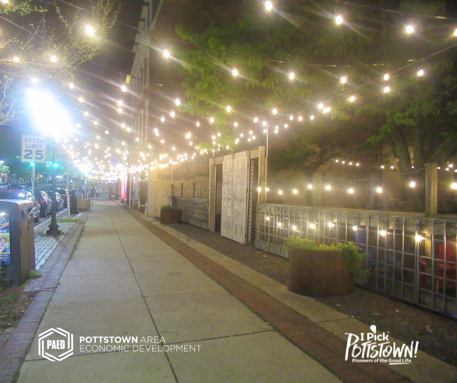 A Canopy of Lights Brightens Downtown Pottstown